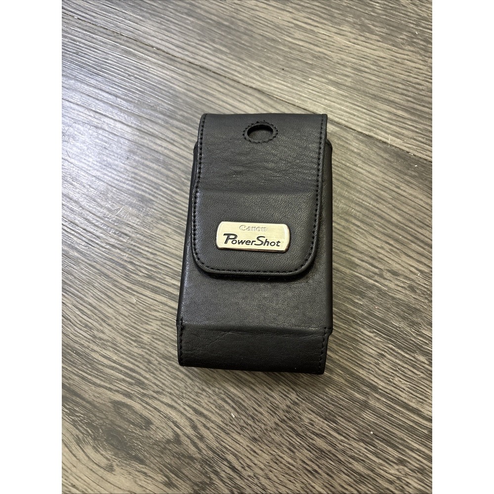 Canon Power Shot Black Camera Case 4" X 2.5" X 1 1/2 Magnetic Snap Close